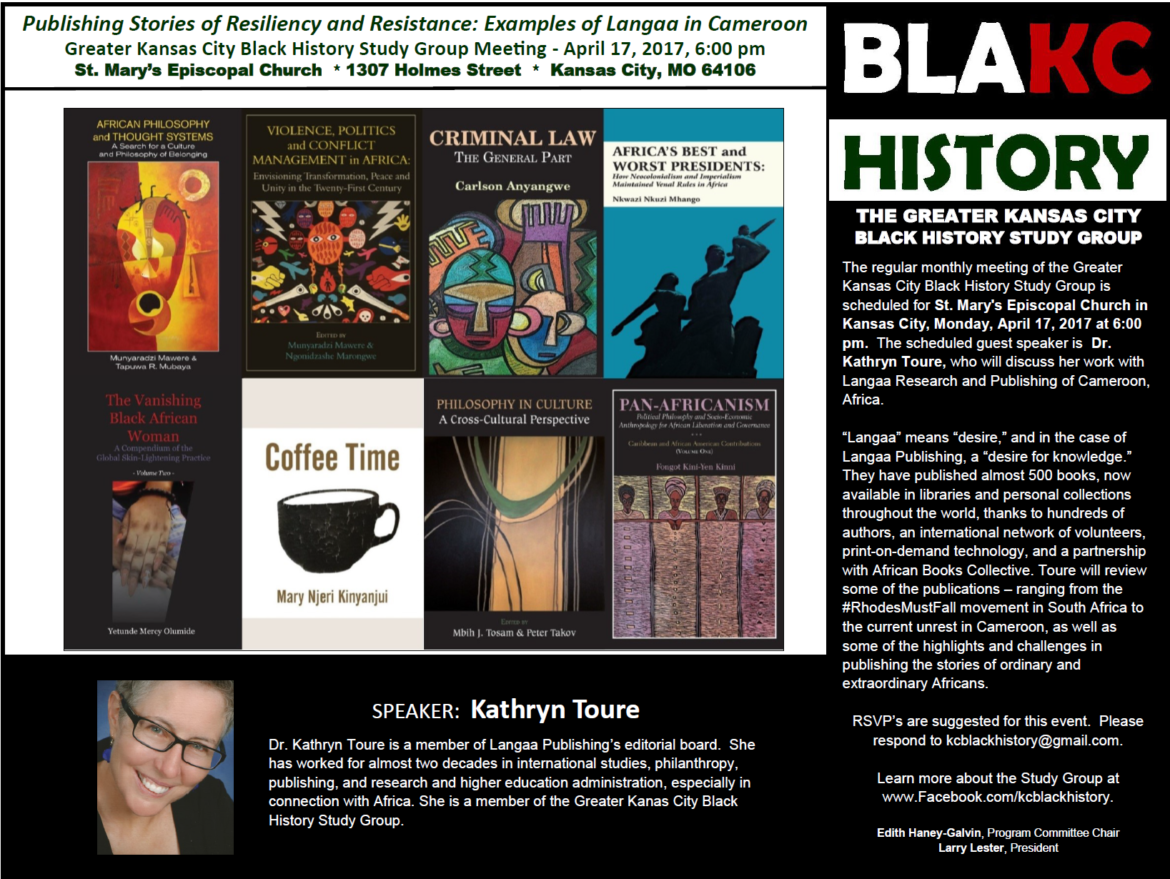 Publishing Stories of Resiliency and Resistance: Examples of Langaa in Cameroon